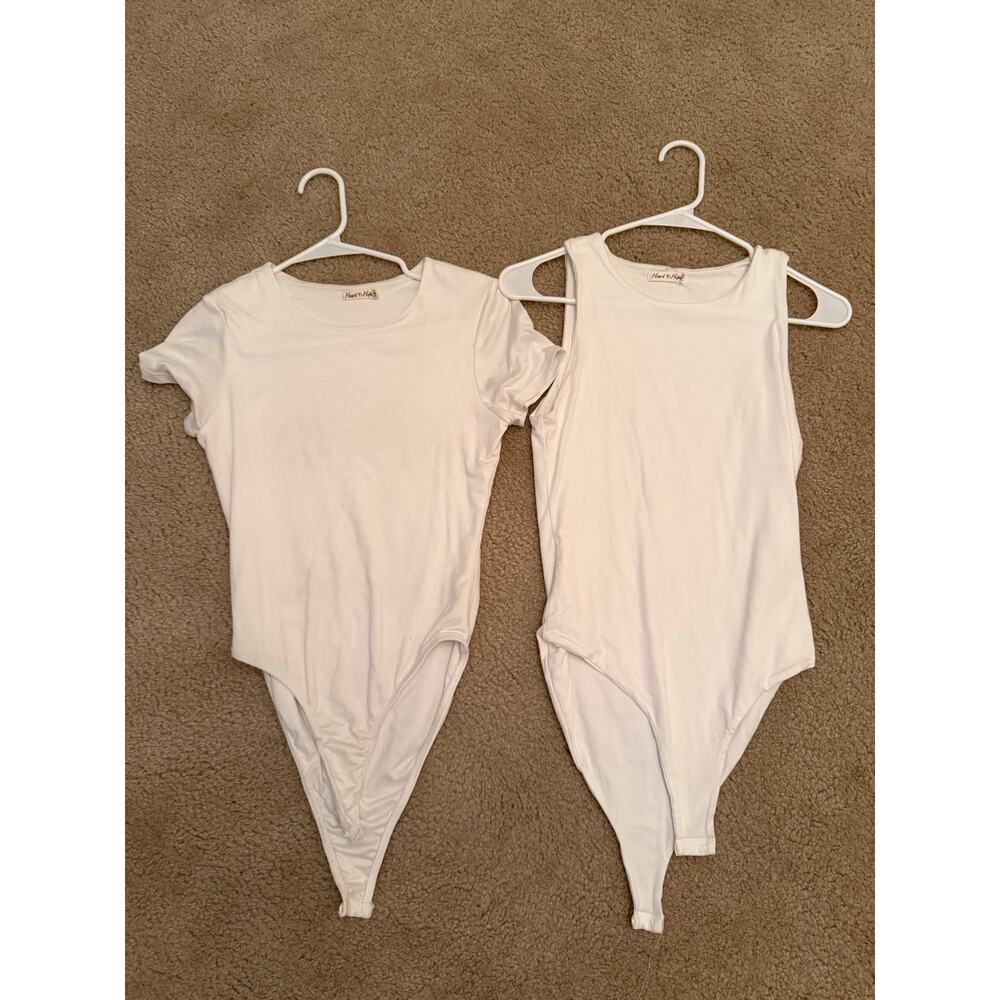 Bodysuit bundle x2 — one is a tank, one is a short sleeve